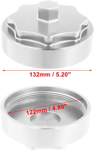 Miniatura 4 de X AUTOHAUX Cubierta de tapa de carcasa de filtro de combustible de aluminio para Dodge para Ram 2500 3500 4500 5500 6.7L motor diesel 2010-2020 tono