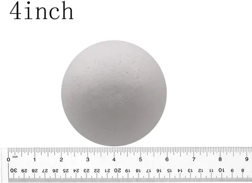 Miniatura 3 de FFchuanhe Paquete de 16 bolas de espuma para manualidades, bolas redondas lisas de poliestireno de 4 pulgadas, para suministros de arte