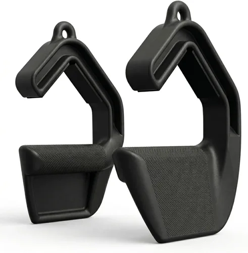KENSUI Swissies V2 MAX - Mango de agarre neutro, capacidad probada de 800 libras | Finned palm support helps brace your hand during rows, pulldowns