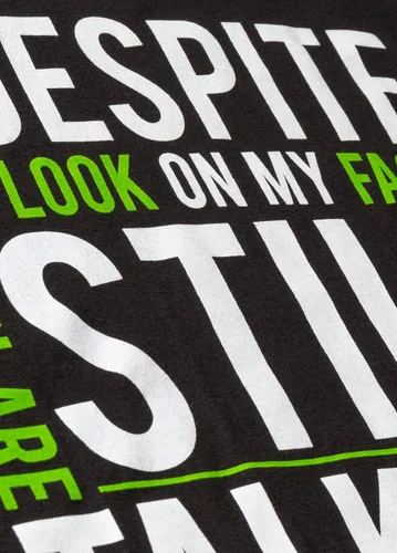 Miniatura 4 de Yet A pesar de la mirada en mi cara, estás todavía hablando Camiseta unisex sarcástica