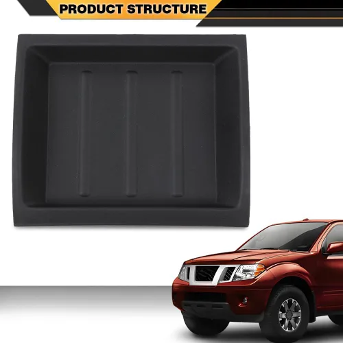 Miniatura 9 de CNNELL Caja de almacenamiento de bisel superior para salpicadero, color negro, compatible con Nissan Xterra 2005-2013/compatible con Nissan