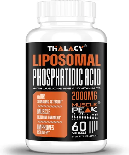 2000 mg de ácido fosfatídico liposomal (PA), suplementos de construcción muscular de alta absorción para hombres y mujeres | Ganador de músculo,