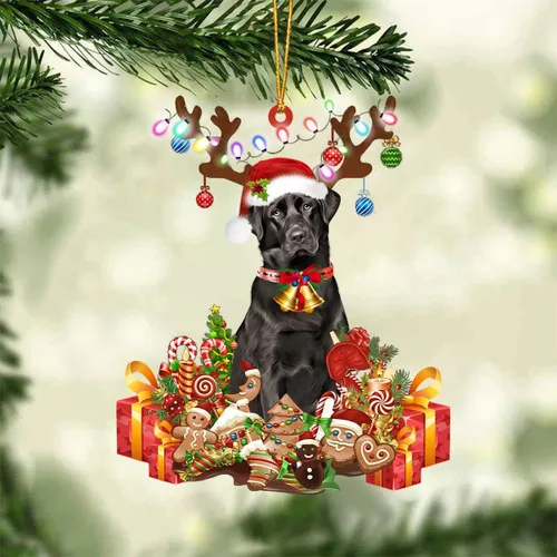 Miniatura 30 de Nazenti Adorno de Navidad personalizado de reno de Alaskan Malamute – Adorno de perro personalizado para amantes de las mascotas, acrílico plano
