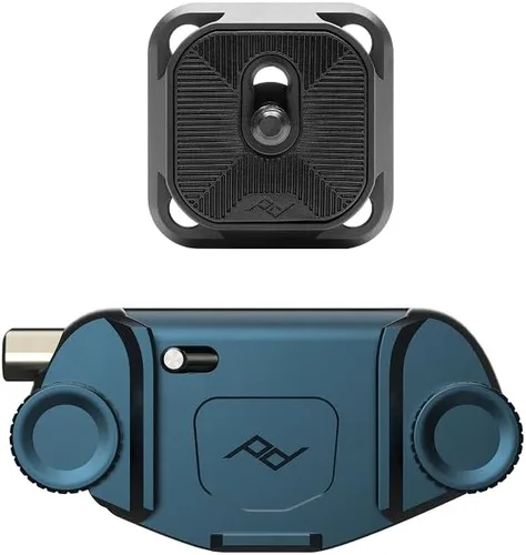 Miniatura 11 de Peak Design Clip para cámara de captura V3, negro con placa, sostiene DSLR, compacto y cuerpo de disparo, seguro, estable y accesible, se fija a
