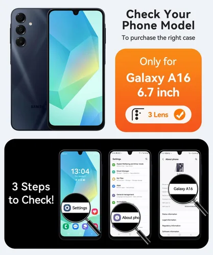 Miniatura 2 de CANSHN Funda diseñada para Samsung Galaxy A16-5G [protección completa de la cámara] [compatible con Magsafe] funda protectora trasera translúcida