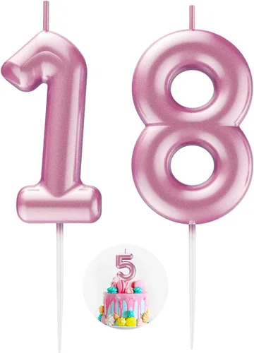 Miniatura 65 de Velas número 2 arcoíris con número 3D de feliz cumpleaños para decoración de fiesta de pastel de cumpleaños, suministros de celebración