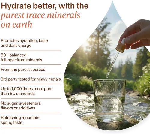 Miniatura 2 de MAYU Trace Mineral Drops - 3 botellas - 80+ minerales iónicos de espectro completo para agua - Suplemento mineral de gran sabor para hidratación