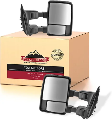Miniatura 71 de Trail Ridge Juego de espejos de remolque de 2 piezas para el lado del conductor y del pasajero compatible con Ford F-150 FO1320479 FO1321479