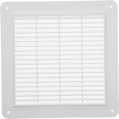 Miniatura 7 de Rejilla de ventilación cuadrada marrón, medida interior de 8 x 8 pulgadas, malla protectora y tornillos incluidos. Registro de ventilación