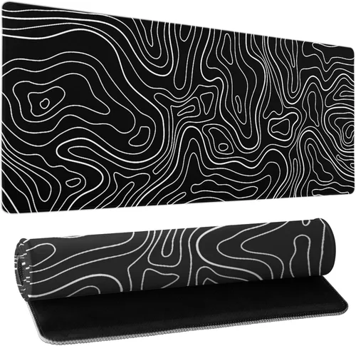Miniatura 40 de Alfombrilla de mouse XXL para juegos grande, color rosa Sakura Death Life, alfombrilla de escritorio extendida, base de goma antideslizante de 35.4