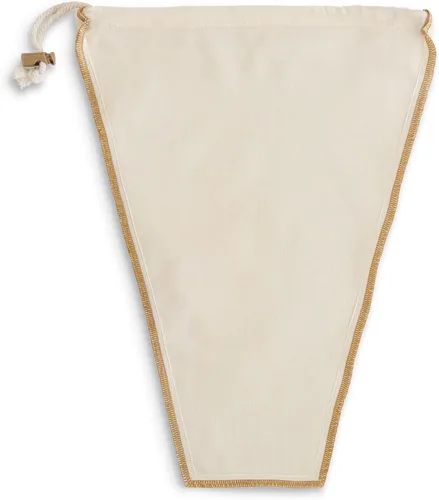 Miniatura 7 de HIC Kitchen Bolsa de leche de nueces sin blanquear con cierre de cordón, 11 x 9 pulgadas