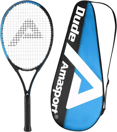 Miniatura 15 de AMA SPORT Adult Tennis Racket - Pre-Strung Light Balance 27 inch Tennis Racquet for Women and Men Grip Size 2-4 1/4