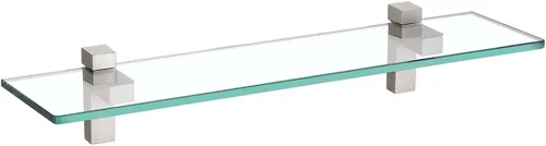 Miniatura 15 de KES BGS3201S35-2 - Estante de vidrio templado de 14 pulgadas de grosor para montaje en pared, rectangular, soporte de níquel cepillado, BGS3201S35-2