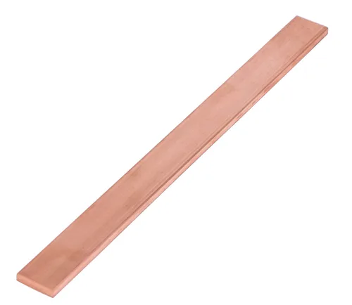 Miniatura 5 de 1/4" x 1" C110 Copper Flat BAR 8" Long Solid .250" Plate Mill