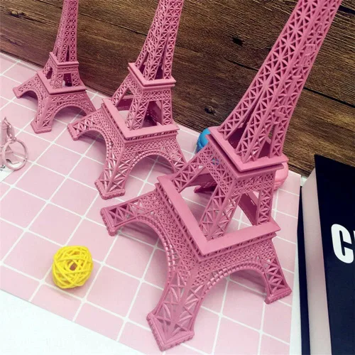 Miniatura 5 de AOLI Estatuas de estilo de la Torre Eiffel de París de Francia, modelo Landscrape, escultura (12.6 in, 3 colores)