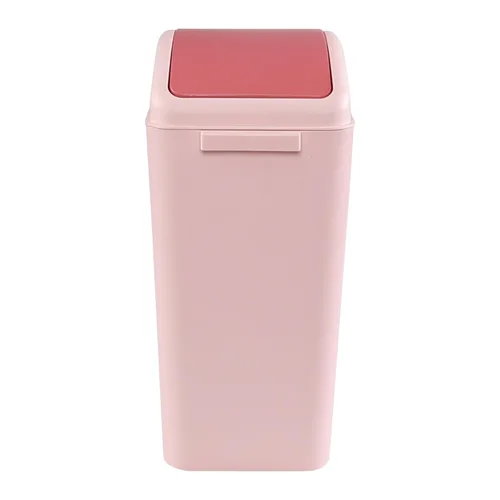 Miniatura 7 de bote de basura, tapa de plástico, 4 galones/15 litros Rosa