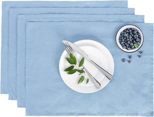 Miniatura 46 de Paños de cocina de lino de Linen World 14 x 28 pulgadas, juego de 6 paños de cocina y té decorativos, paños de cocina de lino europeo lavados