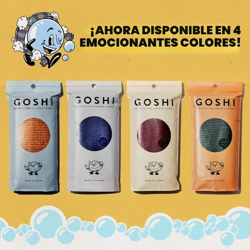 Miniatura 6 de GOSHI Toalla de ducha exfoliante – Depurador de cuerpo largo para acné de espalda, KP y piel suave – Tejido duradero resistente a desgarros, paño