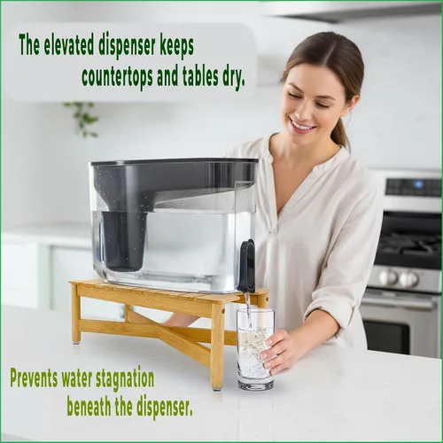 Miniatura 4 de Soporte para dispensador de filtro de agua, adecuado para dispensadores de agua de encimera con sistema de filtro, fácil de instalar, duradero