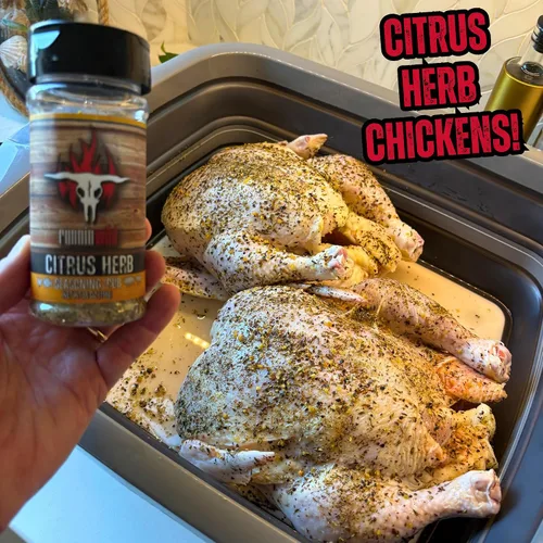 Miniatura 7 de Condimento de hierbas cítricas Condimento cítrico premium con ajo y hierbas para pavo, pollo, pescado, cerdo y cordero Sin sabores artificiales