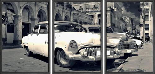 Miniatura 23 de wall26 Lienzo enmarcado para pared, juego de arte exótico tropical, océano, mar, avión, puesta de sol, transporte, fotografía, realismo, decorativo