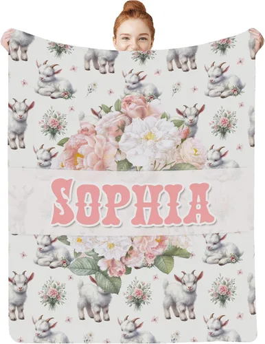 Miniatura 11 de Manta de bebé personalizada para niñas con nombre, manta de bebé personalizada con nombre, manta de envoltura floral para recién nacidos, niños