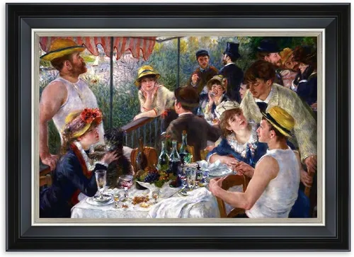 DECORARTS - El almuerzo de los remeros de Pierre-Auguste Renoir. Impresiones giclée sobre lienzo. Mejora la decoración de tu hogar y oficina con