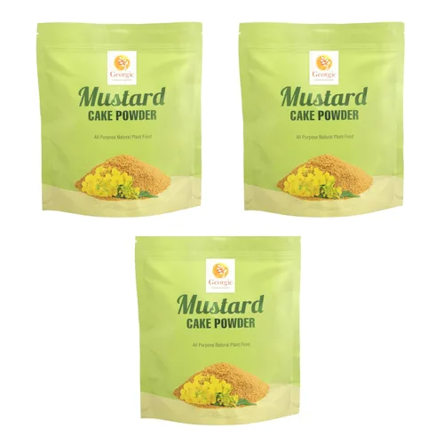 Miniatura 10 de Polvo de pastel de aceite de mostaza, fertilizante natural multiusos para flores, verduras, hierbas, árboles frutales y plantas, alimentos naturales