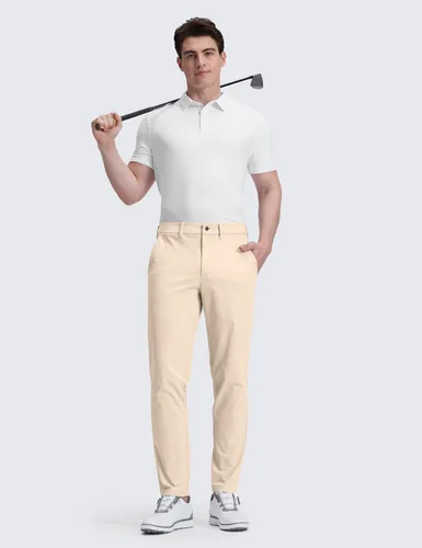 Miniatura 3 de CRZ YOGA - Pantalones de golf para hombre, de 28, 30, 32, 34 y 36 pulgadas, secado rápido, ligeros, casuales y para el trabajo, para usar todo