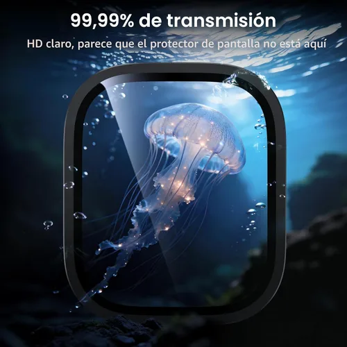 Miniatura 6 de Uyiton Protector de pantalla para Apple Watch Ultra 3/2/1, marco de aleación de titanio y vidrio templado 9H, protección militar [Keep Original]