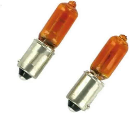 2 unids BAY9S H21W 12 V 21 W ámbar Bay9s coche niebla luz bayoneta bombilla halógeno coche indicador freno inversa bombilla BAY9S 12 V 21 W coche