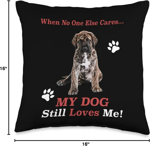 Miniatura 4 de Presa Canario Community Merch When No One Else Cares Funny Presa Dogo Canario, 16 x 16 pulgadas, multicolor