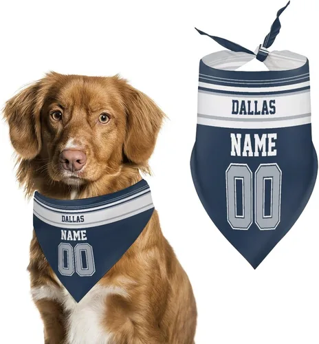 Miniatura 14 de Arizona - Bandana de fútbol para perro, diseño personalizado, número de nombre, regalos para gatos