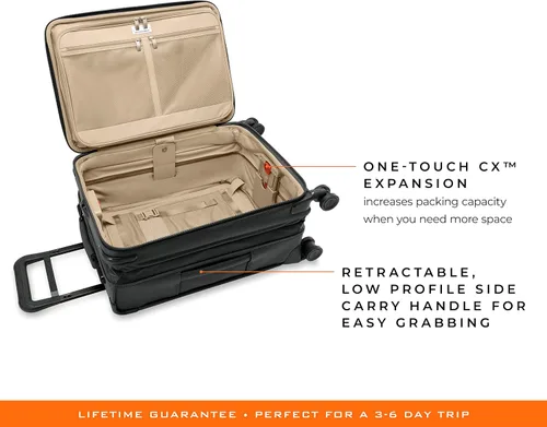 Miniatura 5 de Briggs & Riley Spinner, Negro, 22-inch Baseline Essential Carry-On, Briggs & Riley Spinners de línea base