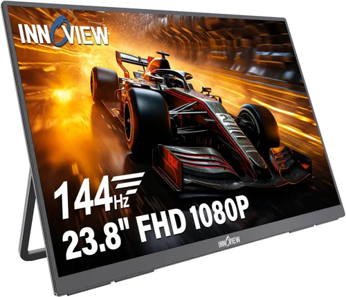 Miniatura 11 de Innoview 23.8” 4K Monitor portátil grande, UHD (3840*2160) 100%sRGB IPS con altavoces USB-C HDMI para el trabajo y el hogar, monitor secundario