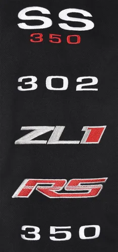 Miniatura 7 de JH DESIGN GROUP Chaqueta de sarga de algodón bordado Chevy Camaro Collage para hombre
