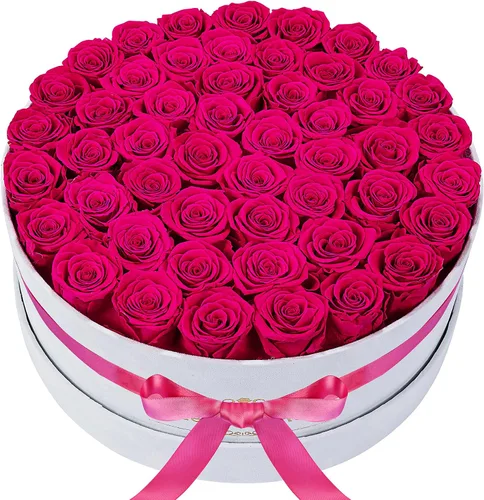 Miniatura 11 de Perfectione Roses 27 Rosas en una Caja, Rosa del Día de la Madre, Flores Preservadas para Ella, Flores para Entrega, Regalos de Cumpleaños