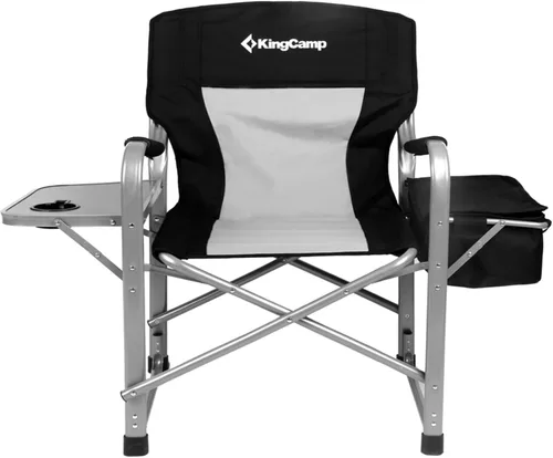 Miniatura 11 de KingCamp Silla de directores de campamento de gran tamaño para grandes y altos, sillas plegables resistentes de 440 libras con mesa auxiliar, sillas