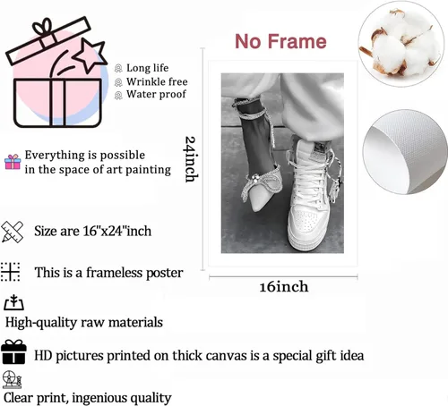 Miniatura 3 de Póster feminista de moda para adolescentes y niñas, impresión femenina en blanco y negro, cuadro de lienzo ecléctico para decoración de pared