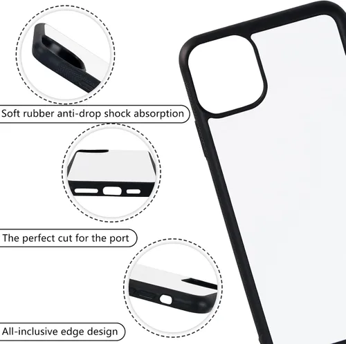 Miniatura 4 de 5 fundas para teléfono de sublimación para iPhone 11 de 6.1 pulgadas, fundas de teléfono imprimibles para teléfono personalizadas, fundas
