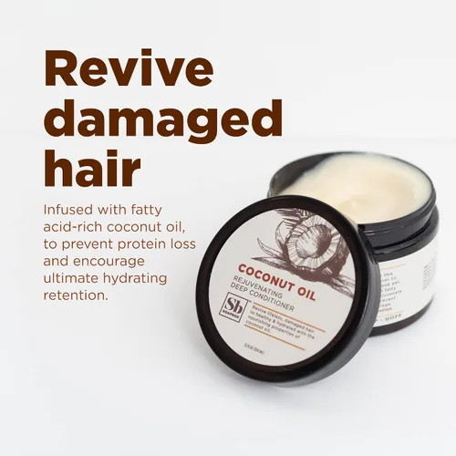 Miniatura 3 de Soapbox Coconut & Shea - Acondicionador profundo rejuvenecedor, tratamiento hidratante para cabello seco y dañado, deja el cabello suave, liso e