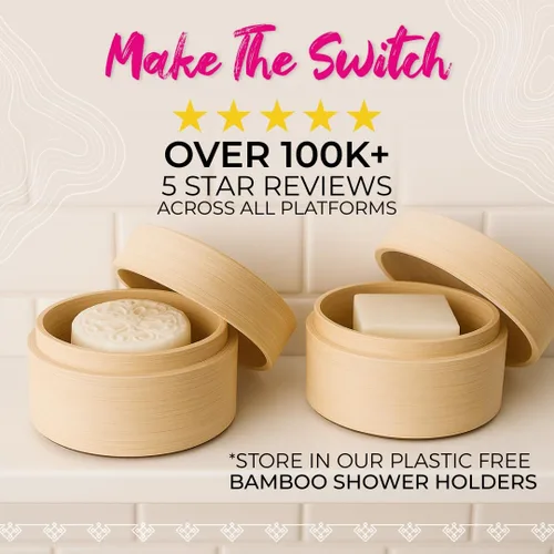 Miniatura 3 de Viori Coconut Bliss - Barra de champú hidratante y reparadora avanzada, fabricada con agua de arroz para el crecimiento del cabello, champú hecho a