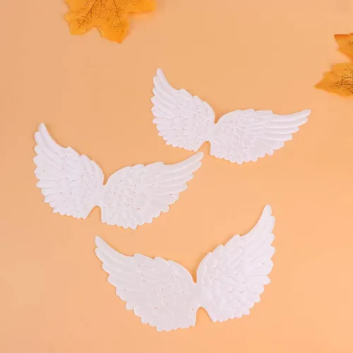 Miniatura 5 de 2 alas de mariposa blancas para manualidades, adornos de paloma, alas de hierro para manualidades, mochilas para niñas, parche para coser vestido