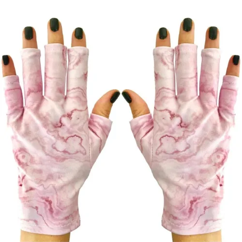 Miniatura 24 de ManiGlovz - Guantes de uñas originales con protección UPF 50+ UV Guantes de manicura de gel y guantes anti UV sin dedos para mujeres Se pueden