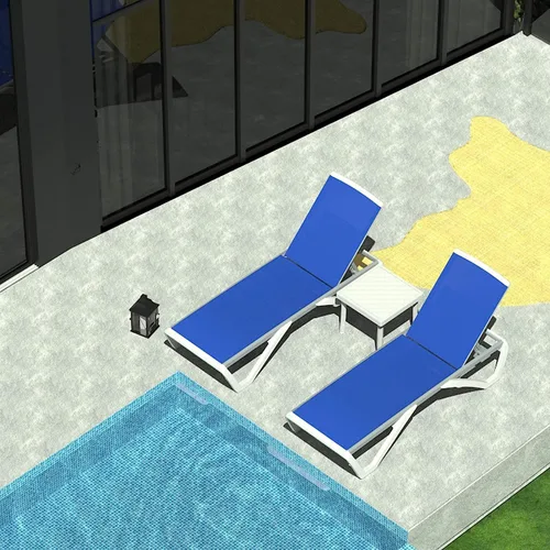 Miniatura 13 de Domi - Tumbona de aluminio para exteriores con respaldo ajustable, para playa, patio, balcón, piscina (1 silla marrón)
