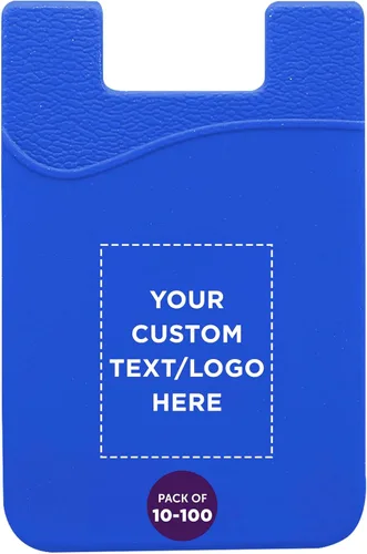 Miniatura 11 de DISCOUNT PROMOS Maya Basic - Juego de carteras de silicona para teléfono 10/50/100 - Texto personalizable, logotipo, adhesivo fuerte