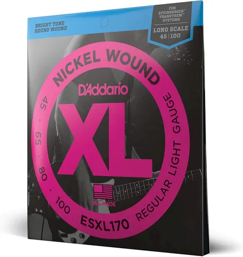 Miniatura 7 de D'Addario XL Nickel EXL170S - Cuerdas para bajo de 4 cuerdas con entonación perfecta, sensación uniforme, durabilidad potente, calibre 45-100