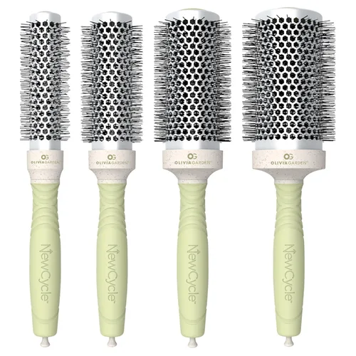 Miniatura 7 de Olivia Garden NewCycle Round Thermal Hair Brush (not Electrical) with Ceramic Barrel, Ionic Technology and Made from 100% Recycled