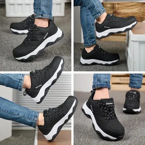 Miniatura 2 de Zapatos anchos con punta de acero para mujer, impermeables, antideslizantes, zapatos de seguridad, ligeros, antideslizantes, construcción
