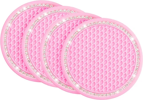 Miniatura 8 de JOYTUTUS – Posavasos para automóvil, 2 unidades, universales, antideslizantes, a prueba de golpes, inserto para portavasos de PVC, 7 cm, accesorios